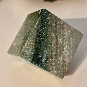 Ocean Jasper Polished Cube – Natural Crystal Stone